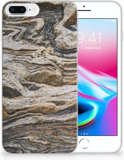 Apple iPhone 7 Plus | 8 Plus TPU Siliconen Hoesje Steen