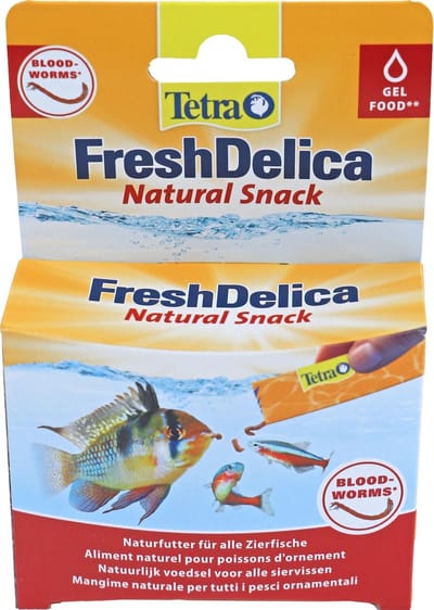 Tetra FRESHDELICA RODE MUGGENLARVEN 48GR - 2,8x8,7x13cm