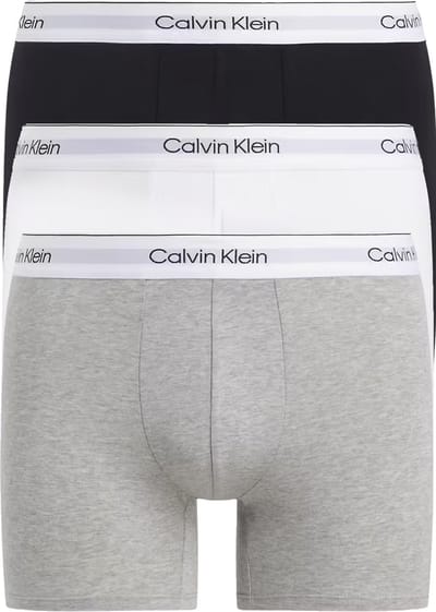 Calvin Klein Icon Cotton Stretch Boxer briefs (3-pack) - heren boxers extra lang - zwart - grijs - wit