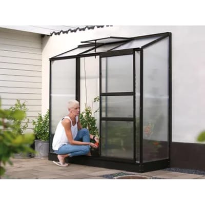 Vitavia Tuinkas Ida 1300 - Polycarbonaat 4mm - Zwart - 193x69x182cm