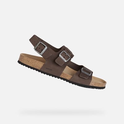 GEOX SANDAL GHITA HEREN Sandalen - DONKERE HUIDSKLEUR - Maat 42