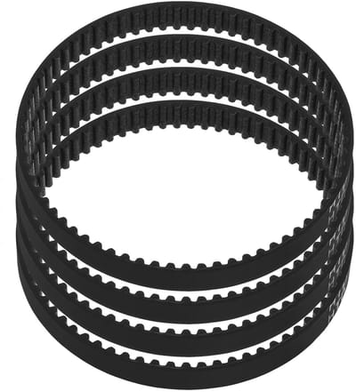 Dailygoods- Aandrijfriem Rubber - 4x Stofzuiger Aandrijfriem - Vervangt 1313607700/1113453000 - Gesloten Lus - 6,5 mm Breedte - 207 mm Binnenomtrek - Stofzuigerriem