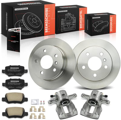 Frankberg 2x Remklauw+2x Remmen+4x Remblokken voor Mercedes-Benz