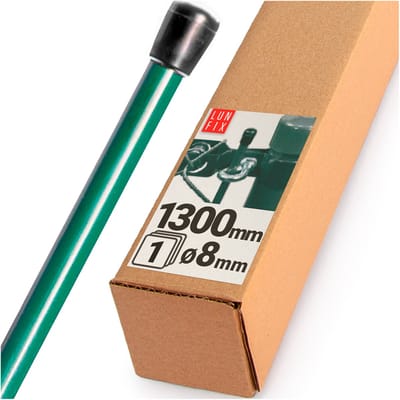 LUN FIX - Gaas spanstaaf hekspanner - 1300 x 8 mm - PVC gecoat - groen