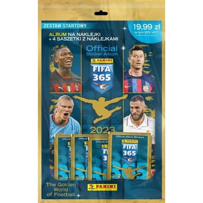Fifa 365 2023 set album voor stickers + 4 zakjes met stickers
