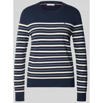 Regular fit gebreide pullover van katoenmix