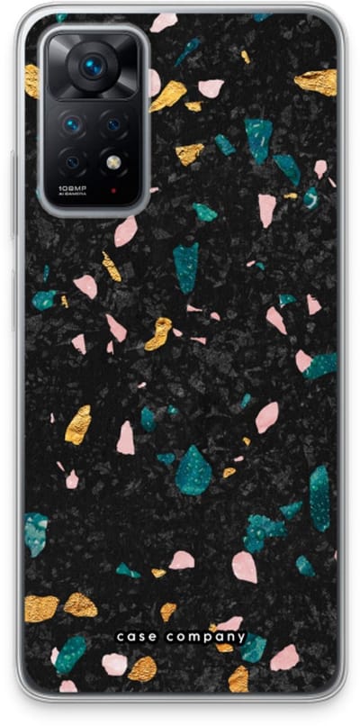 Case Company® - Hoesje geschikt voor Xiaomi Redmi Note 11 Pro hoesje - Terrazzo N°10 - Soft Cover Telefoonhoesje - Bescherming aan alle Kanten en Schermrand