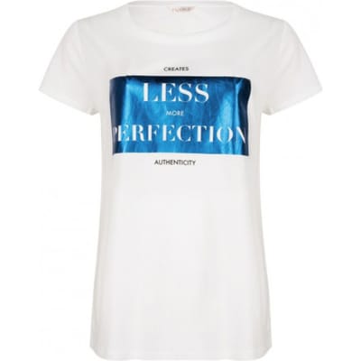 Esqualo T-shirt sp21.05022 white/blue