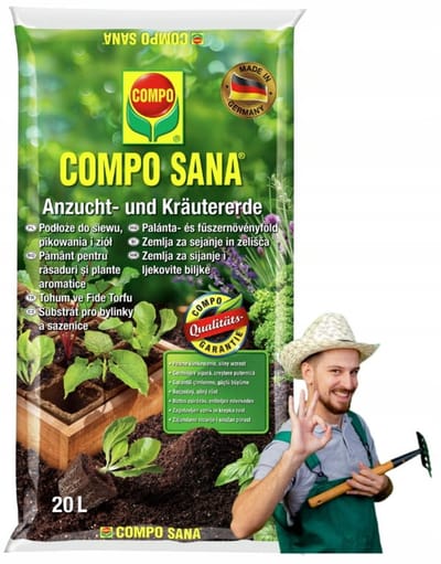 Compo Serie - Zaai- en Kweekgrond - 20L - Natuurlijk - Guano en Humus