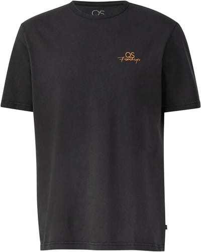 Q/S designed by - Heren t-shirt - Maat L - Mannen - GRIJS - katoen