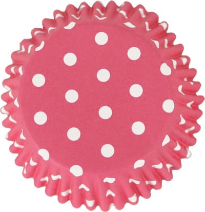 PME - Cupcakevormpjes - Polka Dot Roze - pk/30