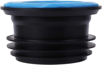 Toilet Rubberring - Afvoerring Geurneutraal - Lekkages Verhelpen - Universele Pasvorm - 125 mm Buitendiameter - Zwart