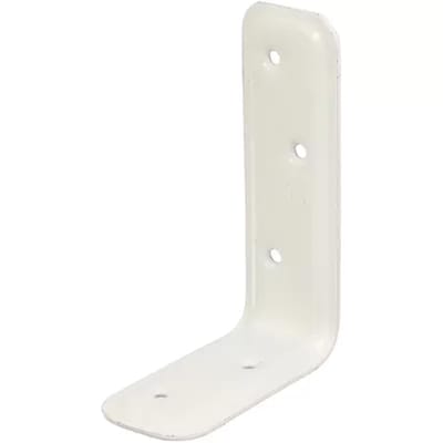 Alberts Verbindingshoek - Wit Geplastificeerd Staal - Ingeperst - 80x120x40mm