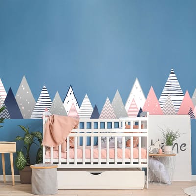 Stickers met Scandinavische bergen voor kinderen, zalnaka 100 x 170 cm