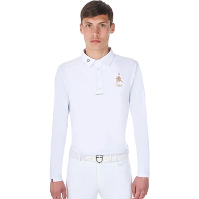 Wedstrijdpolo met lange mouwen Equestro X Fise