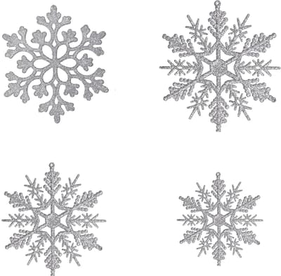 Peysaitr - Sneeuwvlokken - Kerstboomversiering - DIY Kerst Sneeuwvlokken - Plastic - sneeuwvlokversiering - wit - 36 stuks
