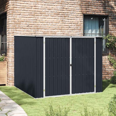 vidaXL - Tuinschuur - 195x198x159 - cm - gegalvaniseerd - staal - antraciet