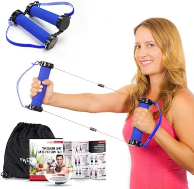 Total Body Workout Kit - Fitness Set - Thuis Trainen - Lichtgewicht en Draagbaar - Compact Formaat - Blauw