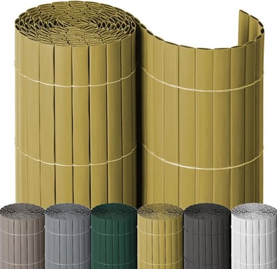 Privacy Scherm Bamboe - Rolgordijn Tuin - Tuin Aankleden - Vormvast Materiaal - 1 x 10 m - Niet gespecificeerd