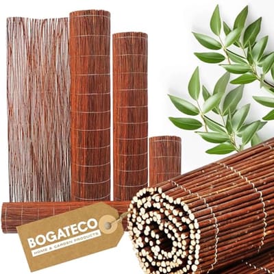 Wicker Privacy Screen Mat 80cm x 300cm | Sun and Wind Protection | Garden and Balcony Fence