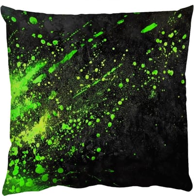Sierkussens - Kussentjes Woonkamer - 50x50 cm - Spetters - Groen - Chaotisch - Groen