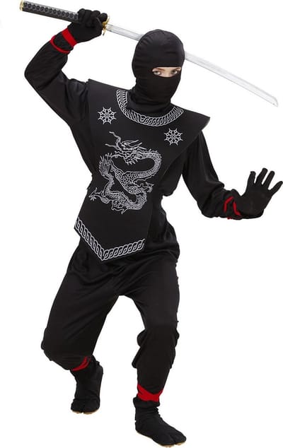 Zwarte Ninja Prince Of Thieves Kostuum Jongen