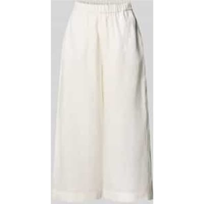 Wide leg linnen broek met elastische band, model 'MINNIE'