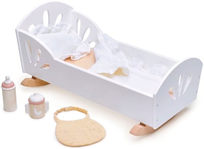 TENDER LEAF Preschool - Poppenbed - Sweet Swan - 37,7X21,5X20Cm - (Pop Niet Inbegrepen) - 18 Maanden