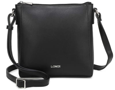 L.CREDI Schoudertas Polly Crossbody Bag Black Zwart
