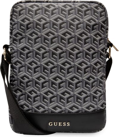 GUESS Bag GUTB10HGCFSEK 10" black/black GCube Stripe Tablet Bag