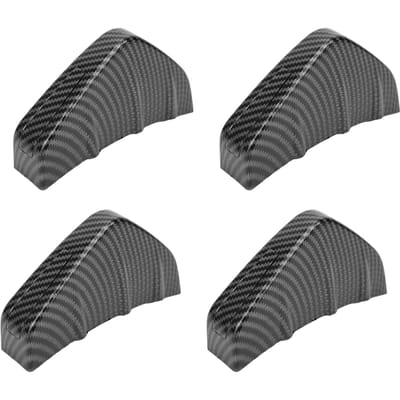 Universele Achterspoiler Haaienvin Staart Onderbumper Lip Diffuser Splitter met GespZwart