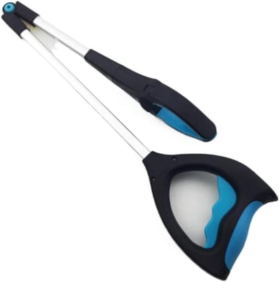 Afvalprikker - Grijpstok Reacher - Voorwerpen Oppakken - Lichtgewicht Aluminium - 840 mm - Blauw