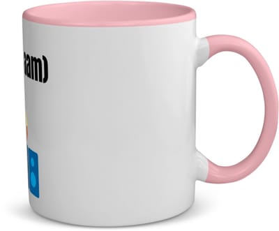 Akyol - dj met eigen naam koffiemok - theemok - roze - Dj - muziek liefhebbers - disc jockey - vinyl - verjaardag - cadeau - kado - 350 ML inhoud