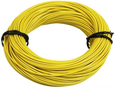 Câble ou gaine RSM pour Auto 12/10 / 1.00mm jaune x 50m Neuf