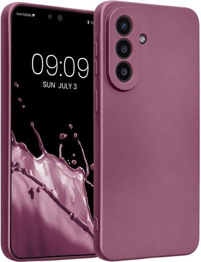 kwmobile metallic telefoonhoesje van TPU - geschikt voor Samsung Galaxy A57 5G - Flexible case voor smartphone - In metallic lila