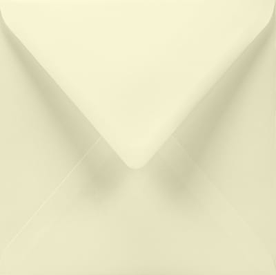 Gladde crème enveloppen vierkant K4-155 - 155 x 155 mm - 100 stuks - NK natgelijmde - 100 gram - Lessebo - Netuno