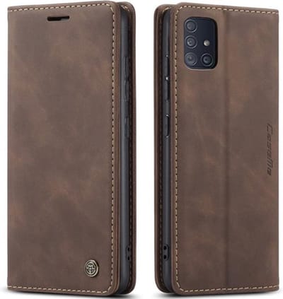 CaseMe Hoesje - Geschikt voor Samsung Galaxy A51 Hoesje - CaseMe 013 Book Case - Donkerbruin