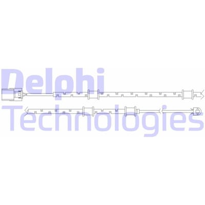 Waarschuwingscontact, remvoering-/blokslijtage DELPHI LZ0254