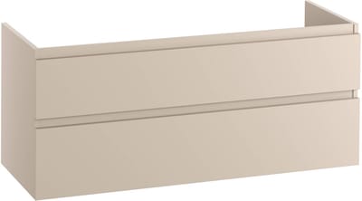 Ben Tendenza asymmetrische wastafelonderkast 120x44,5x60cm zand