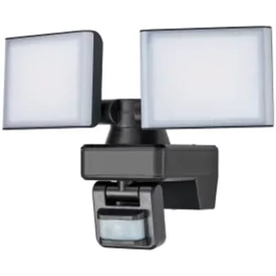 Sencys Breedstraler - Zwart - 30w - 3400lm - Neutraal Wit - Ip54 - Met Bewegingssensor