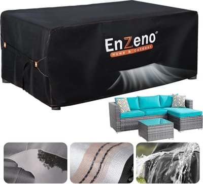 Afdekking voor tuinmeubelen, 210 x 110 cm, waterdicht afdekzeil, tuinmeubelen, Oxford-weefsel, zeil voor tuinmeubelen, tuinlounge, afdekking, winterbestendig