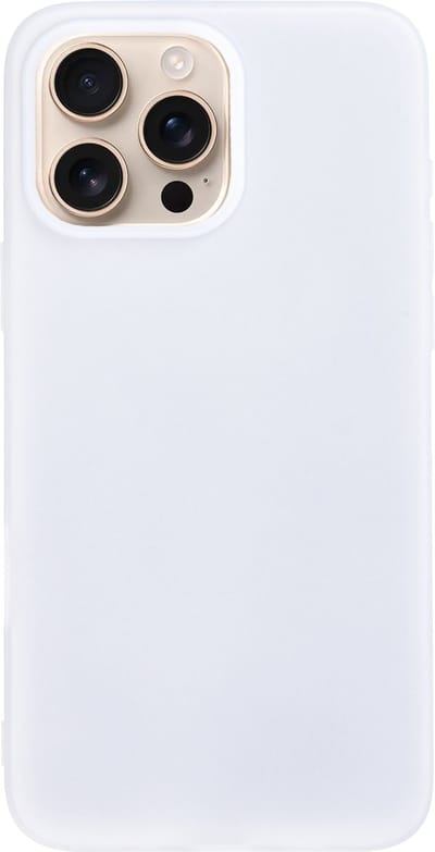 BMAX Siliconen hard case hoesje voor iPhone 16 Pro - Hardcover - Apple - Back cover - Backcover - Beschermhoesje - Telefoonhoesje - Hard case - Telefoonbescherming - Zwart