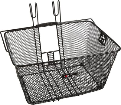 Voorwielmand - Ergonomische handgreep - Zwart - 40 x 31 x 22 cm