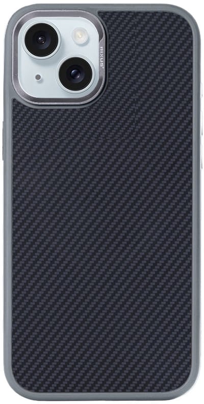 Rixus Mag Carbon With MagSafe For Apple iPhone 13 Titanium Grey