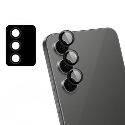 imoshion Camera Lens Protector - Geschikt voor Samsung Galaxy S25 FE - 2 Pack - Zwart