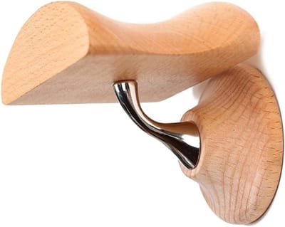 Hoofdtelefoon Houder - Oordopjes Hanger - Bureau Organisatie - Zelfklevend Hout - 3 x 2 x 1 cm - Houtkleurig