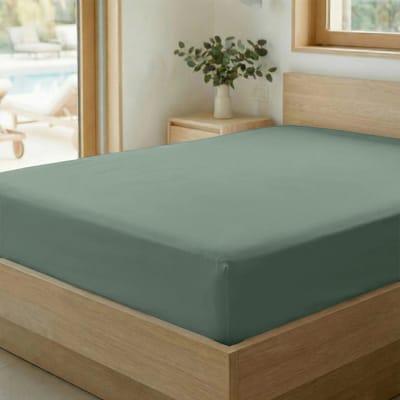 Zelesta Special Cooling Serene Hoeslaken - Saliegroen 90x200cm