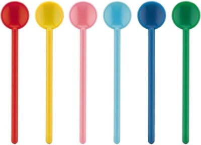 BODUM | Bistro lepels 14cm | Kunststof theelepel | 6 stuks