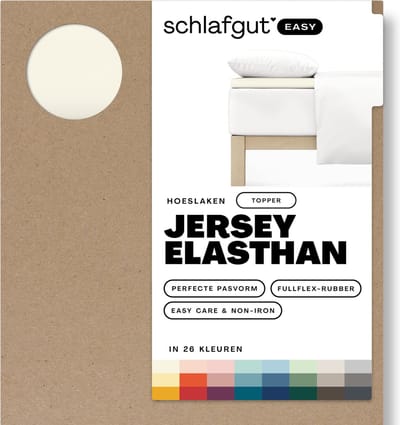 Schlafgut EASY Jersey Elasthan Topper Hoeslaken S - 90x190 - 100x220 132 Yellow Light