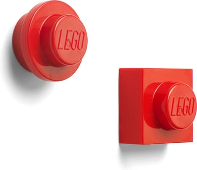 LEGO - Magneet Set van 2 Stuks - Kunststof - Rood